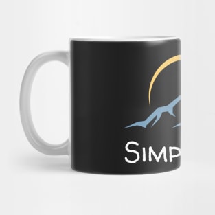 Simple Life - Moon Over Mountains Mug